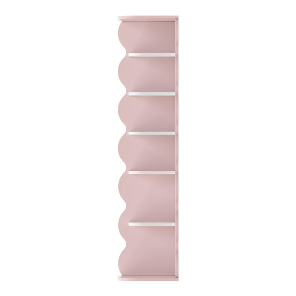 Kinderschoenenrek Vestnes 108x27x27 cm roze en wit [en.casa]