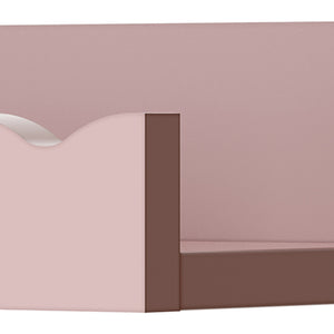 Wandplankenset Vestnes 2-delig 60x10x5 cm roze [en.casa]