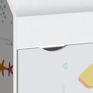Kinderrek Aarnskona wit met Aqua Dream motief [en.casa]