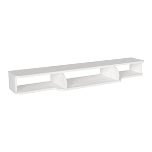 TV meubel Aar zwevend 135x30x16 cm wit [en.casa]
