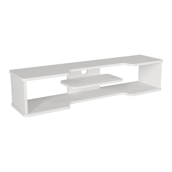 TV meubel Yrela zwevend 120x30x26 cm wit [en.casa]