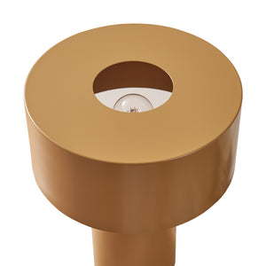 Tafellamp Kömn 37xØ30 cm E27 bruin lux.pro