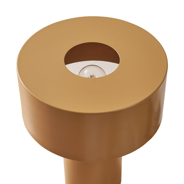 Tafellamp Kömn 37xØ30 cm E27 bruin lux.pro