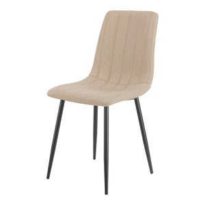 Eetkamerset tafel Fitjar Ø100 cm met stoelen Elsern 5-delig [en.casa]