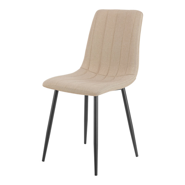 Eetkamerset tafel Fitjar Ø100 cm met stoelen Elsern 5-delig [en.casa]