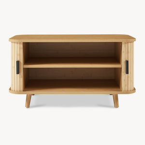 Schoenenkast Tvedestrand met zitkussen 50x80x40 cm naturel en beige [en.casa]