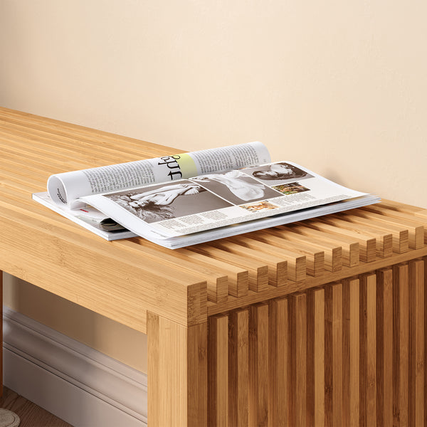 Schoenenrek Korjad 90x33x43 cm Bamboe [en.casa]