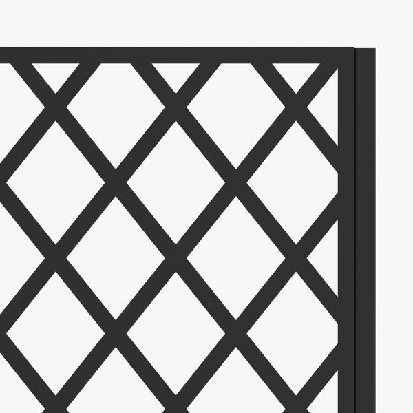 Roomdivider Malja met plantenbak 190x82x38 cm zwart casa.pro