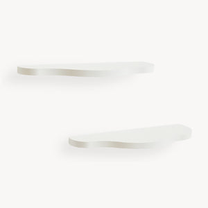 Kinder-wandrekset 2-delig Sirlstalo 57x19x3 cm Wit [en.casa]