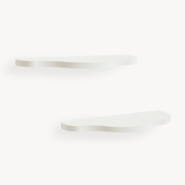 Kinder-wandrekset 2-delig Sirlstalo 57x19x3 cm Wit [en.casa]