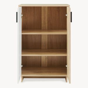 Opbergkast Kenta 60x35x90 cm sonoma eiken en wit [en.casa]
