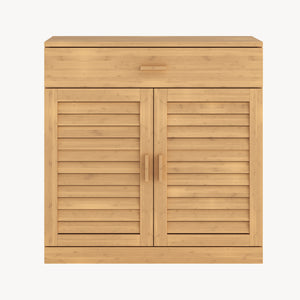 Schoenenkast Aarela 67x66x34 cm Bamboe [en.casa]