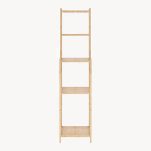 Badrek Anun 128x30x30 cm Bamboe Naturel [en.casa]
