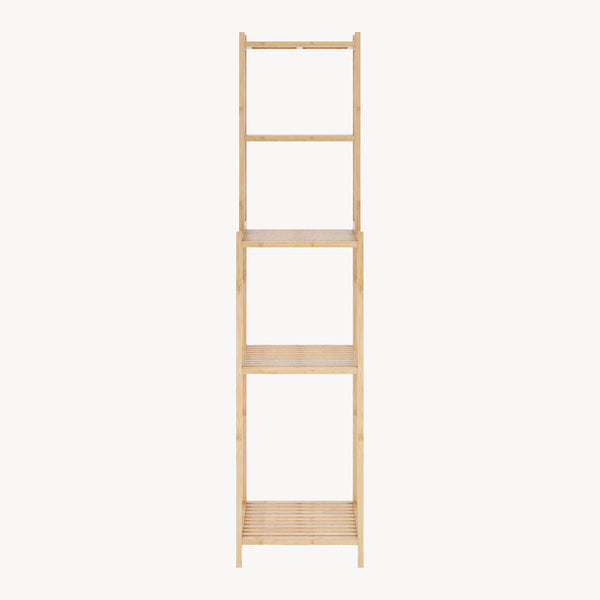Badrek Anun 128x30x30 cm Bamboe Naturel [en.casa]
