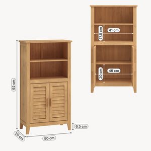 Bijzetkast Rirg 92x50x25 cm Bamboe Naturel [en.casa]