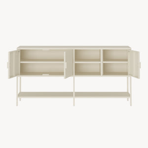 Dressoir Kliri 160x40x80 cm crèmewit [en.casa] 