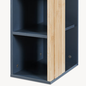 Hangkast Svanes 60x30x20 cm Donkergrijs/Natuur [en.casa]