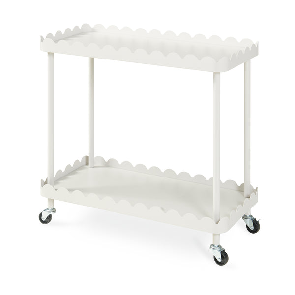 Serveerwagen Bolmanralu trolley 60x61x31 cm grijs [en.casa] 