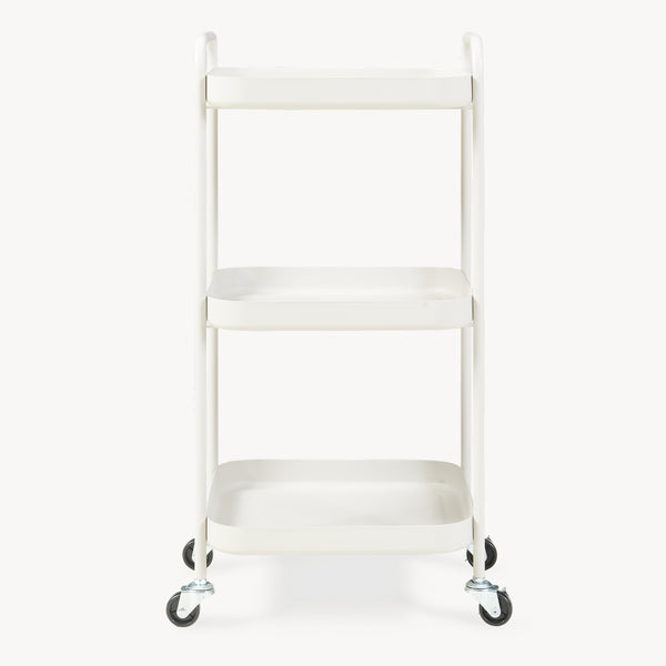 Serveerwagen Kelevn trolley 67x33x31 cm grijs [en.casa] 