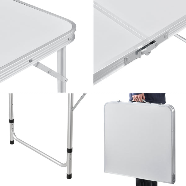 Tuintafel verstelbaar opvouwbaar 120x60x55/63/70 cm 4,1 kg - 3 varianten