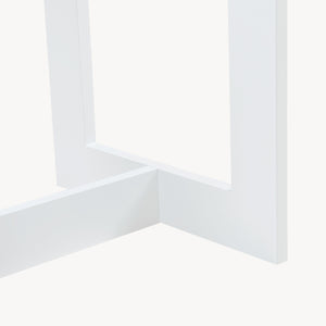 [en.casa] Kledingrek Værløse 78x75x35 cm wit en houtkleurig