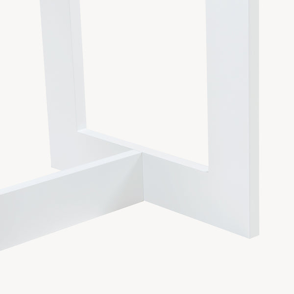 [en.casa] Kledingrek Værløse 78x75x35 cm wit en houtkleurig