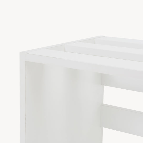 [en.casa] Bijzettafel Rønde 43x64x33 cm wit