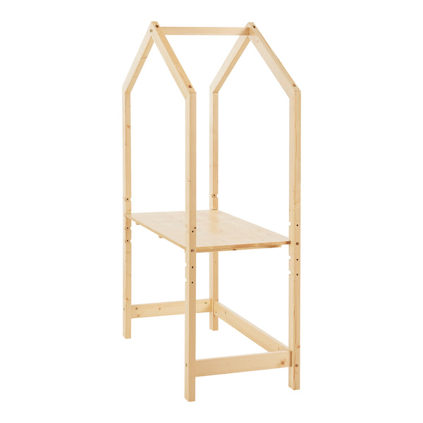 [en.casa] Kinderbureau Suså 160x110x50 cm verstelbaar houtkleurig