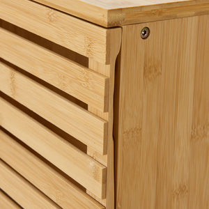 [en.casa] Bamboe wastafelonderkast Iveland 60x40x30 cm houtkleurig