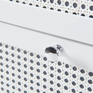 [en.casa] Badkamerkast Karlsøy met wasmand 90x38x40 cm wit