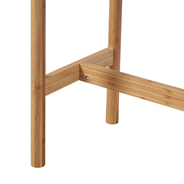 [en.casa] Console tafel Pomarkku ovaal 120x39x85 cm bamboe
