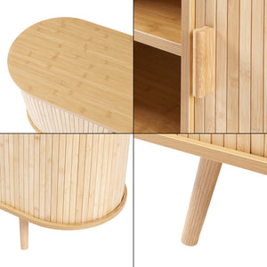 [en.casa] Dressoir Nordkapp 140x40x56 cm houtkleurig