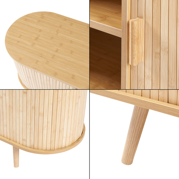 [en.casa] Dressoir Nordkapp 140x40x56 cm houtkleurig