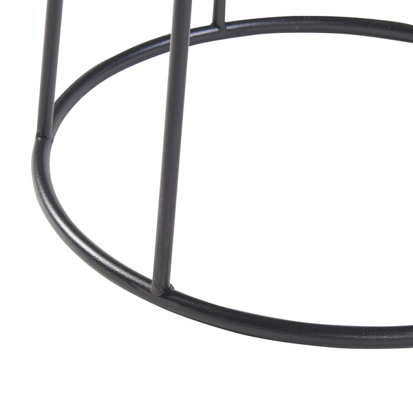 [en.casa] Plantenstandaard Nesseby set van 2 zwart