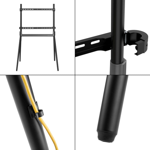 TV standaard Vega Tv statief 136,5x83x60 cm tot 70 inch zwart mat pro.tec