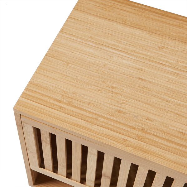 Nachtkast Ypäjä bamboe 50x42x39 cm naturel [en.casa]