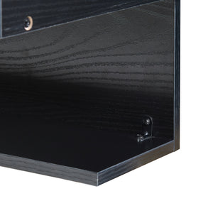 Wandrek Gauldal 56,5x30x31,5 cm zwart [en.casa]