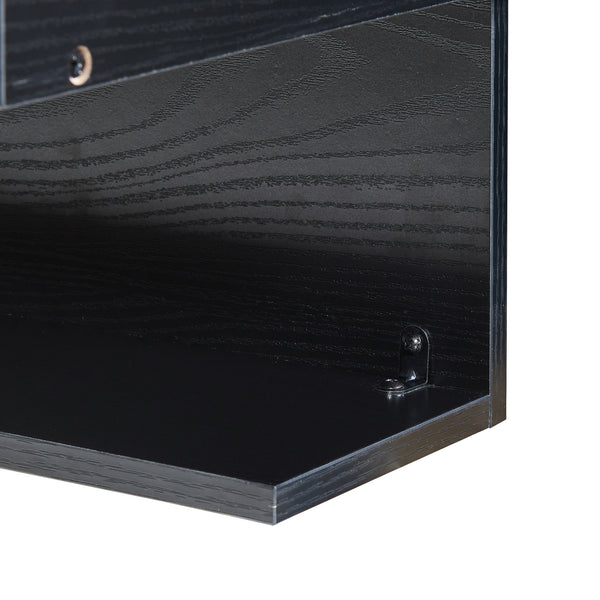 Wandrek Gauldal 56,5x30x31,5 cm zwart [en.casa]