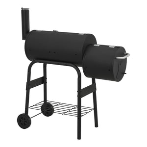 Smoker barbecue Arielli 115x110x64 cm zwart casa.pro