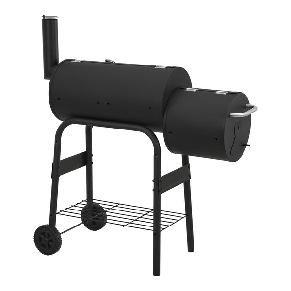 Smoker barbecue Arielli 115x110x64 cm zwart casa.pro