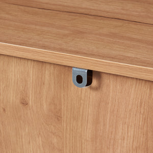 Commode Varkaus 75x140x40 cm mdf eikenkleurig [en.casa]