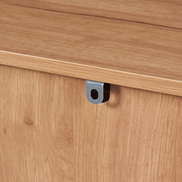 Commode Varkaus 75x140x40 cm mdf eikenkleurig [en.casa]