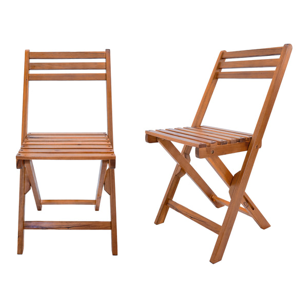 Tuinset Acerenza 7-delig tuintafel met 6 tuinstoelen houtkleurig FSC®-gecertificeerd [en.casa]