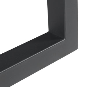Stalen onderstel Lunderskov set van 2 tafelpoot 35x50 cm zwart [en.casa]