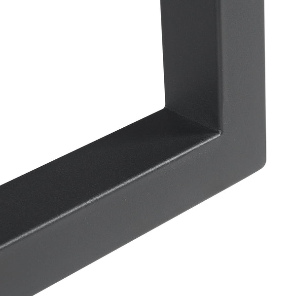 Stalen onderstel Lunderskov set van 2 tafelpoot 35x50 cm zwart [en.casa]