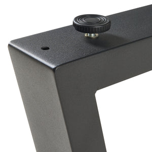 Stalen onderstel Lyngby set van 2 tafelpoot 72x70 cm zwart [en.casa]