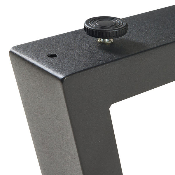 Stalen onderstel Lyngby set van 2 tafelpoot 72x70 cm zwart [en.casa]