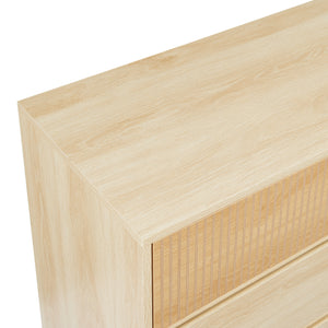 Ladekast Landskrona commode met 3 lades 79,5x80x40 cm eikenkleurig [en.casa]