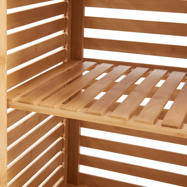 Badkamerkast Boksereys 180x35x35 cm naturel [en.casa]