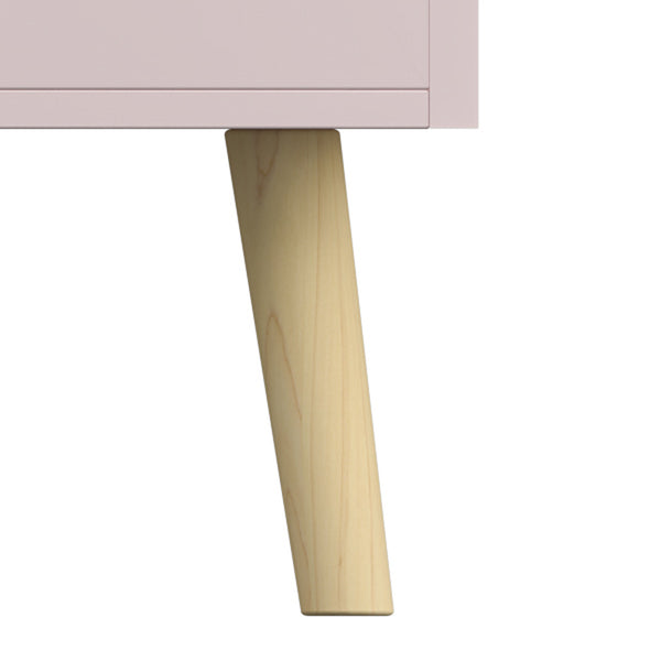 Speelgoedkist Vestnes roze en wit 60x30x44 cm [en.casa]